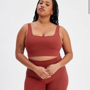 Girlfriend Collective Ember Tommy Cropped Bra S NWT